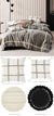 Lyndon Charcoal Quilt Cover Set by Linen House
