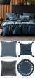 Magnus Blue Quilt Cover Set by Linen House