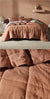 Nimes Clay Linen Coverlet by Linen House