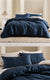 Nimes Navy Linen Coverlet by Linen House