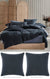 Osmond Slate Quilt Cover Set by Linen House