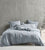 ReJeaneration Hali Silver Quilt Cover Set by Linen House