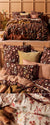 Rita Cacao Quilt Cover Set by Linen House