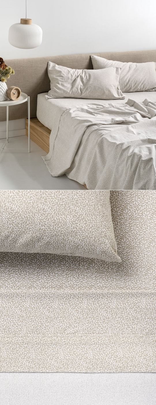 Sally Taupe Flannelette Sheets by Linen House Cottonbox Pty Ltd