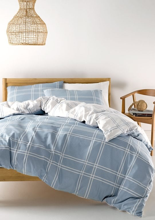 Sherman Flannelette Quilt Cover Set by Linen House Cottonbox Pty Ltd