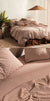 Springsteen Cinnamon Quilt Cover Set And Sheets by Linen House