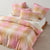 Sunrise Check Bubblegum Quilt Cover Set by Linen House