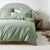 Terra Jade Organic Cotton Sheets And Quilt Cover Set by Linen House