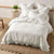 Vintage Ruffle White Quilt Cover Set by Linen House