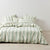 Vintage Stripe Jade Quilt Cover Set by Linen House