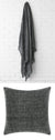 Winterfell Charcoal Accessories by Linen House