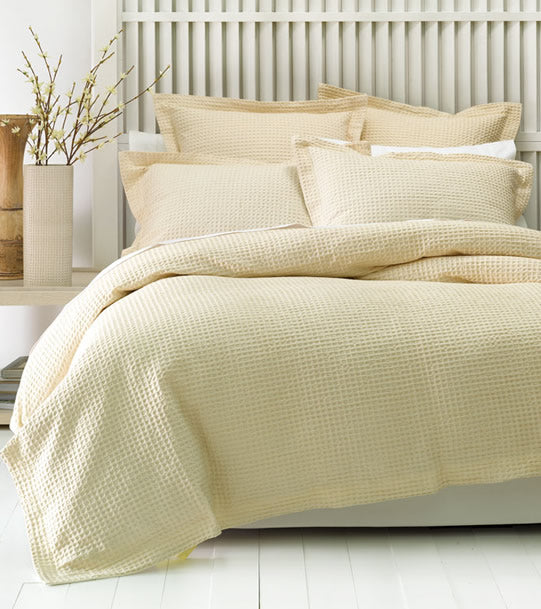 Deluxe Waffle Cream Quilt Cover Set by Linen House – Cottonbox Pty Ltd