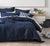 Deluxe Waffle Indigo by Linen House