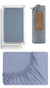 Eucalyptus Cotton Steel Blue Cot Fitted Sheet by Little Gem