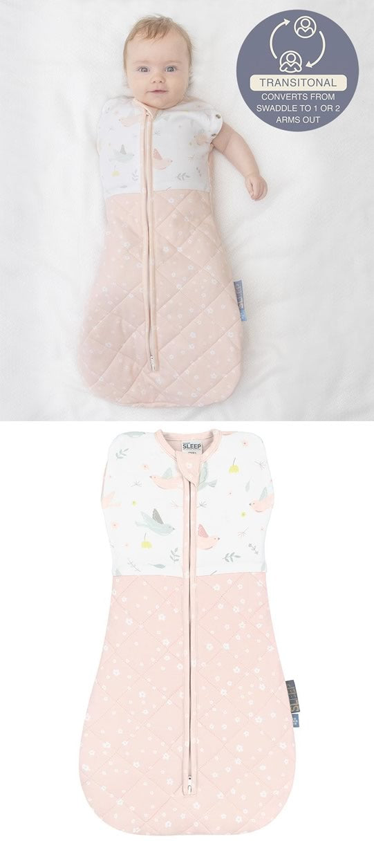 Ava Zip Up Swaddles Smart Sleep by Living Textiles Cottonbox Pty Ltd