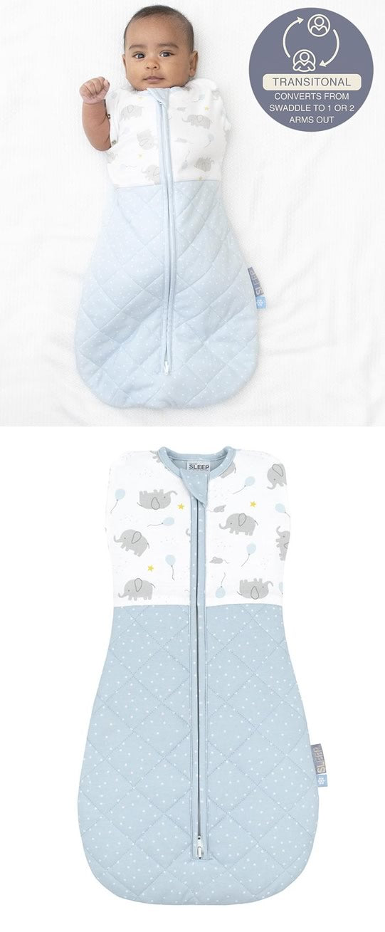 Mason Zip Up Swaddles Smart Sleep by Living Textiles Cottonbox Pty Ltd