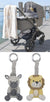Noah Zebra & Lion 2pk Stroller Toys by Living Textiles