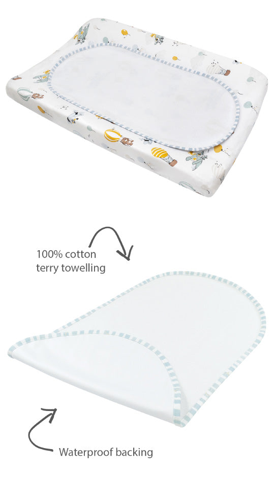 Up Up And Away Change Mat Cover And Liner by Living Textiles