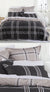 Charlie Slate Quilt Cover Set by Logan & Mason