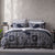 Ebony Black Quilt Cover Set by Logan Mason