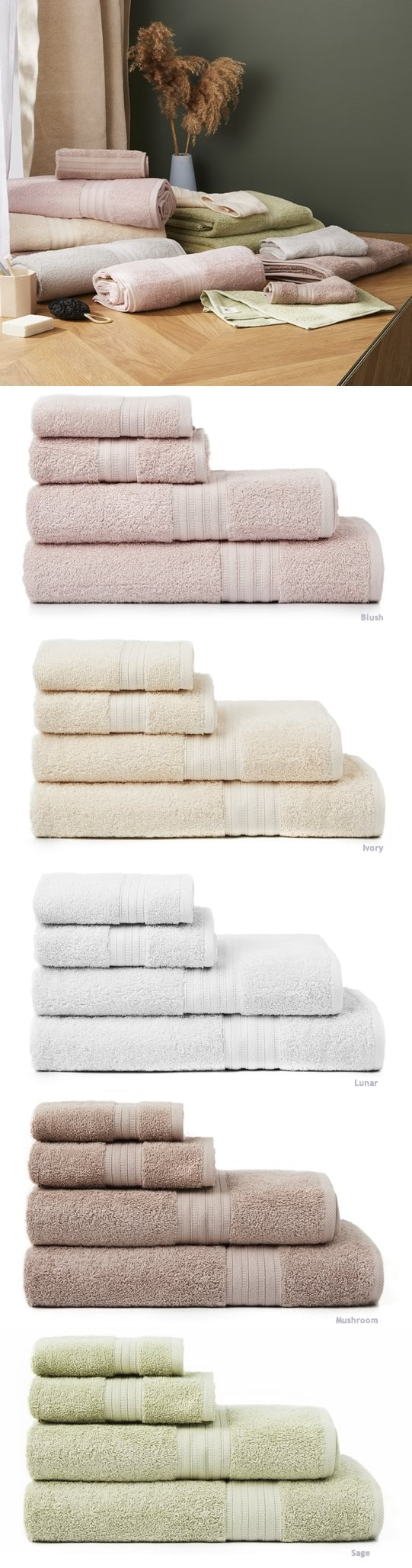 Forster Organic Cotton Towel Pack by Logan & Mason – Cottonbox Pty Ltd