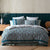 Griffin Teal Quilt Cover Set by Logan Mason