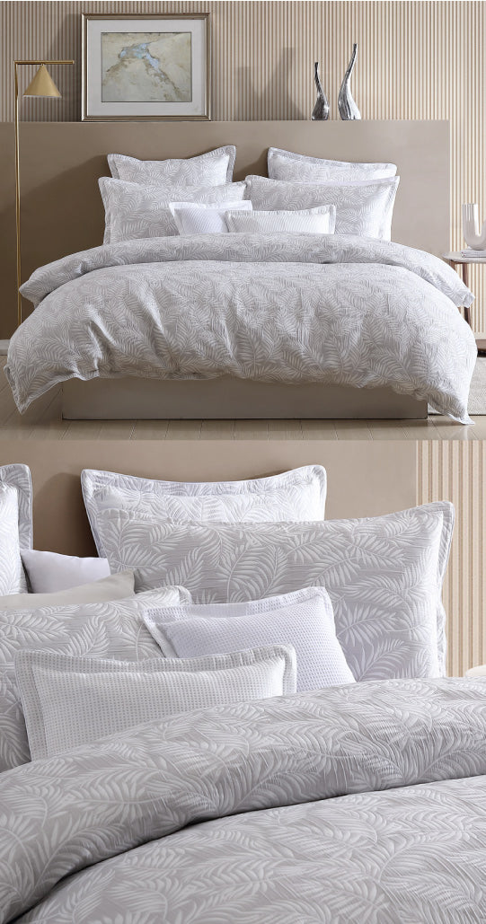 Koko Silver European Pillowcase by Logan & Mason Cottonbox Pty Ltd