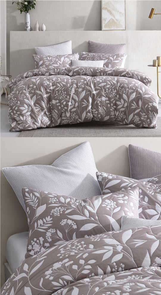 Madison Latte European Pillowcase by Logan Mason – Cottonbox Pty Ltd