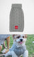 Cable Knit Grey Dog Sweater by Louie Living
