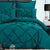 Fantine Teal Quilt Cover Set by Luxton