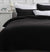 Pure Soft Black Quilt Cover Set by Luxton