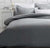 Pure Soft Slate Quilt Cover Set by Luxton