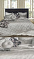 Luxe Silver Velvet Quilted Bedspread Set by Macey & Moore