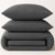 Comcale 225TC Charcoal Cotton Polyester Bed Linen by Marco Polo