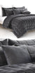 Augusta Mink Charcoal Bedding by Moyle Fine Linen