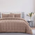 Deluxe Faux Fur Blush Haze Comforter Set by Odyssey Living