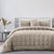 Deluxe Faux Fur Oatmeal Comforter Set by Odyssey Living