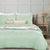 Autumn Leaf Textured Aqua Haze Quilt Cover Sets by Odyssey Living