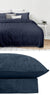 Corduroy Rib Navy Quilt Cover Set by Odyssey Living