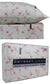 Cotton Flannelette Pink Pansy Sheets by Odyssey Living