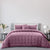 Deluxe Faux Fur Lilac Comforter Set by Odyssey Living