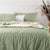 Kiki Check Sage Quilt Cover Set by Odyssey Living