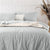 Kiki Check Silver Quilt Cover Set by Odyssey Living