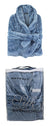 Silk Touch Bath Robe Amalfi Blue by Odyssey Living