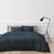 Corduroy Ribbed Navy Quilt Cover Set by Odyssey Living