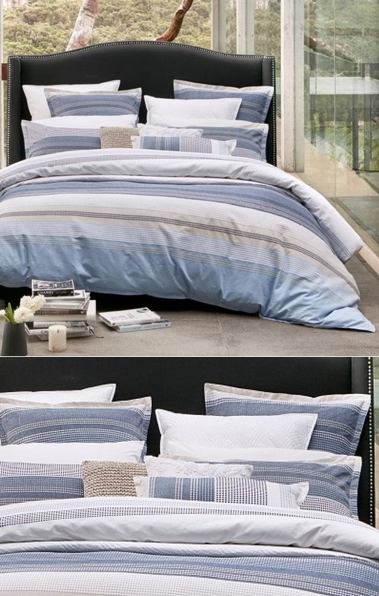 Avoca Champagne Quilt Cover Set by Private collection Cottonbox Pty Ltd