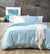 Natural Bamboo Mid Blue Quilt Cover set by Park Avenue
