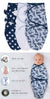 3pk Blue Dino Swaddles by Peanut Shell