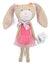 Knit Plush Bunny with Flower by Peanut Shell