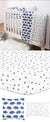 Navy Star 4pce Cot Bedding Set by Peanut Shell